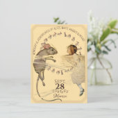 Alice in Wonderland Rabbit Mouse Kaart (Staand voorkant)