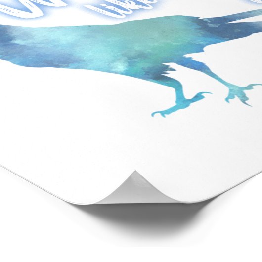 Alice in Wonderland Raven Horizontal Print (Hoek)