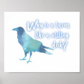 Alice in Wonderland Raven Horizontal Print (Voorkant)