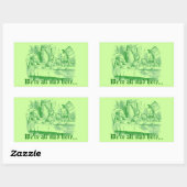  Alice in Wonderland Rechthoekige Sticker (Vel)