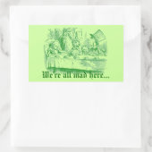  Alice in Wonderland Rechthoekige Sticker (Tas)