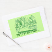  Alice in Wonderland Rechthoekige Sticker (Envelop)