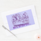 Alice in Wonderland Rechthoekige Sticker (Envelop)
