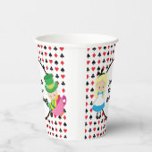 Alice in Wonderland Red Black verjaardagsfeestje v Papieren Bekers (Rechts)