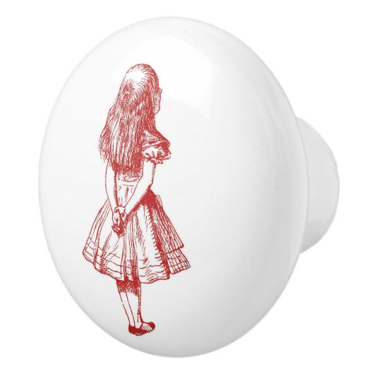 Alice in Wonderland Red Knob Keramische Knop (Rechts)