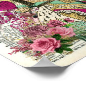 Alice in Wonderland Red Queen Dictionary Art Poster (Hoek)