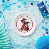 Alice in Wonderland Red Queen Papieren Bordje (Feest)