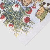  Alice in Wonderland Red Roses ontspringen Tissuepapier (Detail)