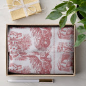 Alice in Wonderland Red Toile Quotes Tissuepapier (Geschenk)