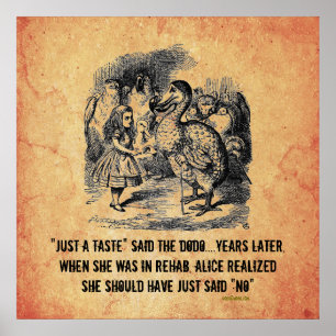 Alice (in Wonderland) Rehab Parody Poster