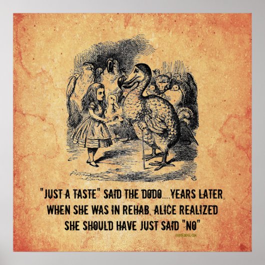 Alice (in Wonderland) Rehab Parody Poster (Voorkant)