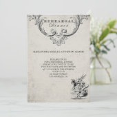  Alice in Wonderland repetitie diner Kaart (Staand voorkant)