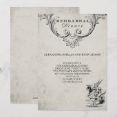  Alice in Wonderland repetitie diner Kaart (Voorkant / Achterkant)