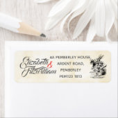 Alice in Wonderland Retouradreslabel Etiket (Insitu)