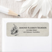 Alice in Wonderland Retouradreslabels Etiket (Insitu)