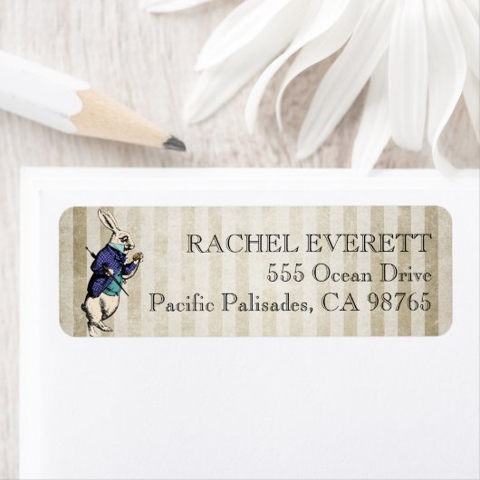  Alice in Wonderland Return Address Label (Insitu)