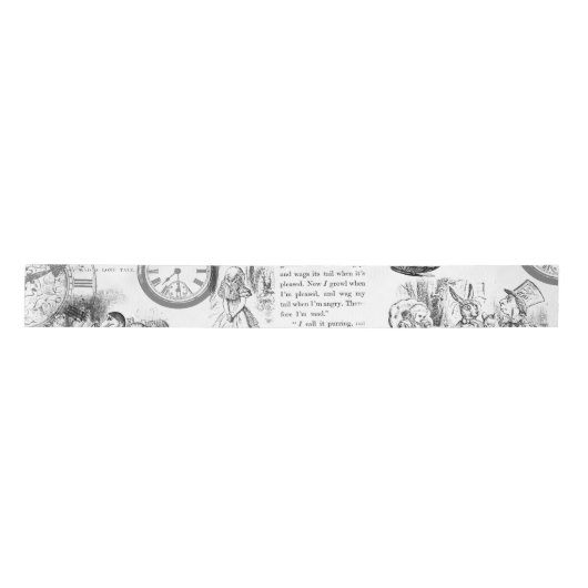 Alice in Wonderland Ribbon Satijnen Lint (Voorkant)