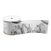 Alice in Wonderland Ribbon Satijnen Lint (Spoel)
