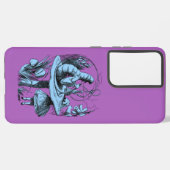 Alice in Wonderland Roking Centipede Samsung Galaxy Hoesje (Achterkant horizontaal)