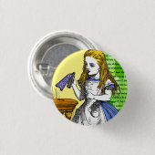 Alice in Wonderland Ronde Button 3,2 Cm (Voorkant /achterkant)