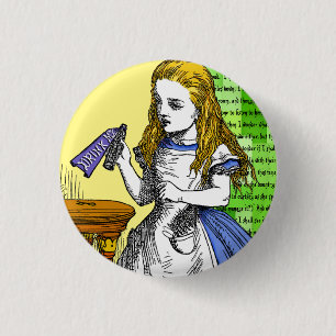 Alice in Wonderland Ronde Button 3,2 Cm