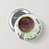 Alice in Wonderland Ronde Button 5,7 Cm (Voorkant /achterkant)