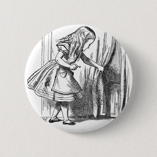 Alice in Wonderland Ronde Button 5,7 Cm (Voorkant)