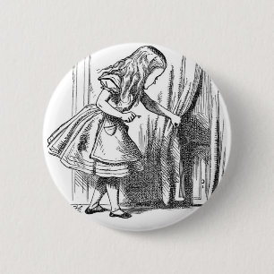 Alice in Wonderland Ronde Button 5,7 Cm