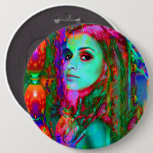 Alice in Wonderland Ronde Button 6,0 Cm (Voorkant /achterkant)