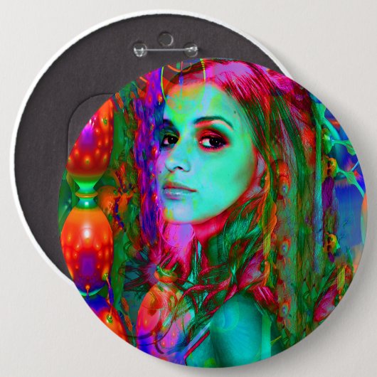 Alice in Wonderland Ronde Button 6,0 Cm (Voorkant /achterkant)