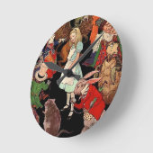 Alice in Wonderland Ronde Klok (Hoek)