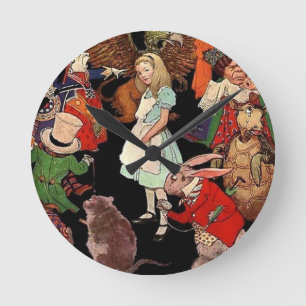 Alice in Wonderland Ronde Klok