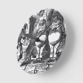 Alice in Wonderland Ronde Klok (Hoek)