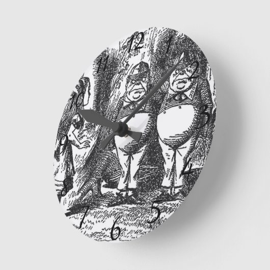 Alice in Wonderland Ronde Klok (Hoek)