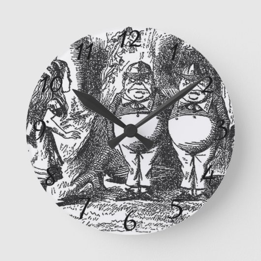Alice in Wonderland Ronde Klok (Voorkant)