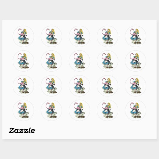 Alice in Wonderland Ronde Sticker (Vel)