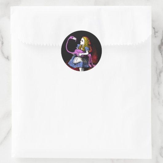 Alice in Wonderland Ronde Sticker (Tas)