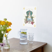  Alice in Wonderland Royal Queen Florals Folie Afdrukken (Laag (Keuken))