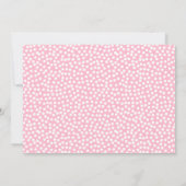 Alice in Wonderland Roze Bruids Brunch Kaart (Achterkant)