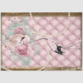 Alice in Wonderland Roze Flamingo Luxury Tissuepapier (Voorkant)