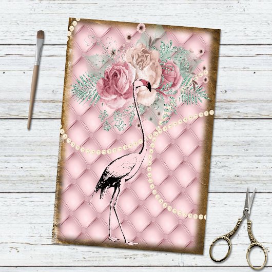 Alice in Wonderland Roze Flamingo Luxury Tissuepapier