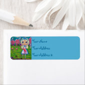 Alice in Wonderland Roze Flamingos Big Eye Art Etiket (Insitu)