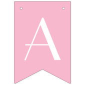 Alice in Wonderland Roze gestreept Happy Birthday Vlaggetjes (Derde vlag)