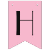 Alice in Wonderland Roze Happy Birthday Vlaggetjes (Tweede vlag)