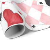 Alice in Wonderland - Roze kaarten Cadeaupapier (Rol Hoek)