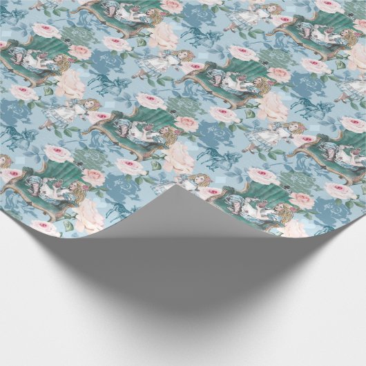  Alice in Wonderland Roze ontkoppeling Cadeaupapier (Hoek)