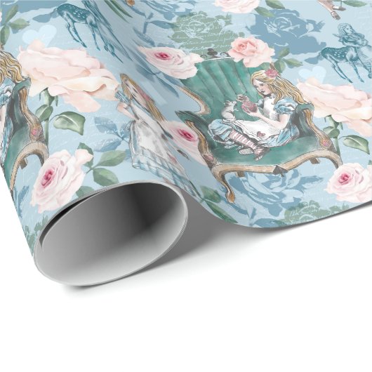 Alice in Wonderland Roze ontkoppeling Cadeaupapier (Rol Hoek)