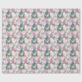  Alice in Wonderland Roze ontkoppeling Cadeaupapier (Vlak)