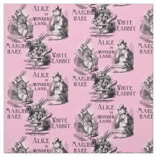 Alice in Wonderland Roze Textiel Stof