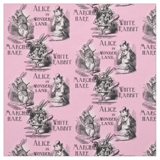 Alice in Wonderland Roze Textiel Stof